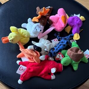 Rare 1997 Complete Set Mcdonalds TY Teenie Beanie Babies. Complete set of 10